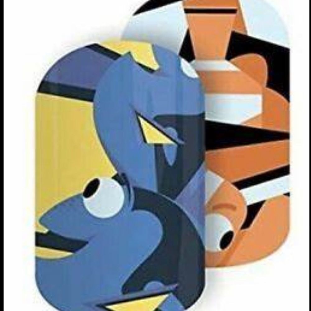Jamberry Disney Finding Nemo nail wraps 2 sheets ”Fin Friends” & “Ohh Bu…